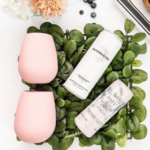 BRAND NEW - Set Of Two (2) Silicone Wine Glasses 🥂